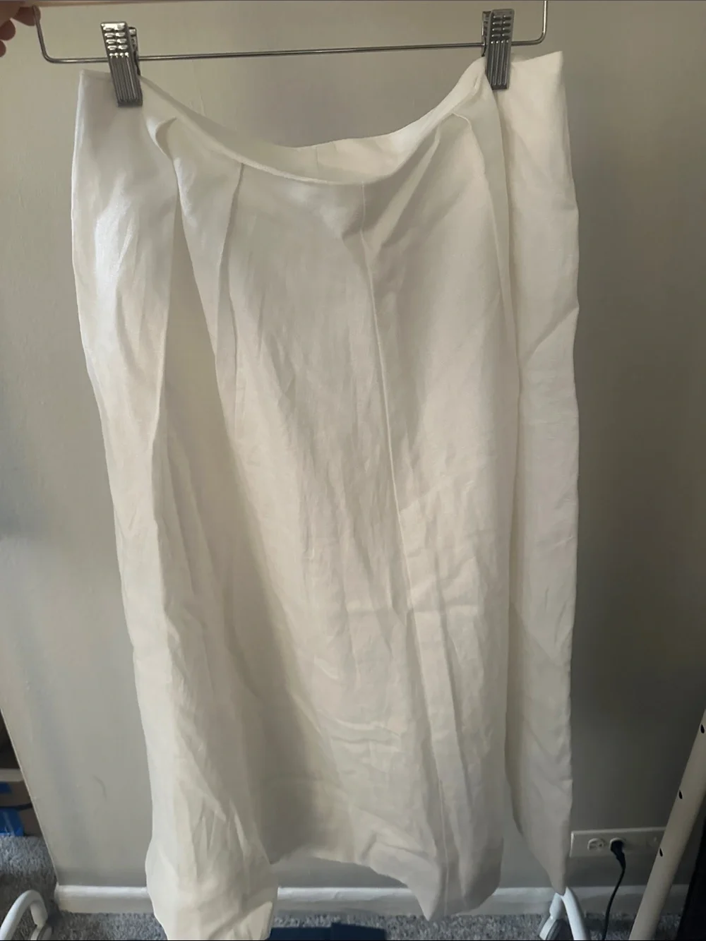 Reformation Moya Linen Two Piece Ivory - Size 8 - Picture 4 of 4